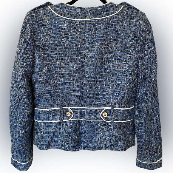 Cache Blue Blazer Jacket Size 6 - Picture 4 of 11